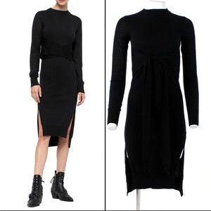 All Saints wool dress with slits